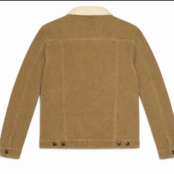 Wrangler Corduroy Sherpa Lined Button Up Western Jacket Youth Boys Size XL - Picture 3 of 7